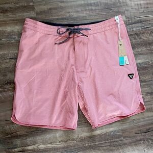 Vissla 17.5 Boardshorts Salmon Swim Trunks